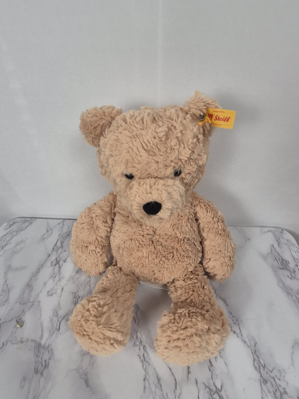 Steiff Soft Beige Teddy Bear Plush - Classic Cuddly Companion
